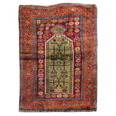 Kurdish One-of-a-Kind 3'11" X 5'7" Area Rug