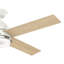 Ventilateur de plafond standard à DEL à 4 pales de 54 po avec commande murale et ensemble d'éclairage Daphne inclus-35991829