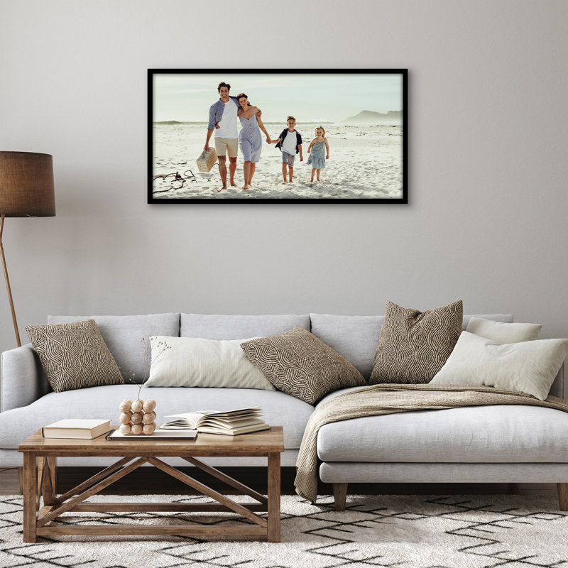 Cadre photo Americanflat - Cadre pour affiche à bordure mince avec plexiglas, Black, 18 po x 36 po