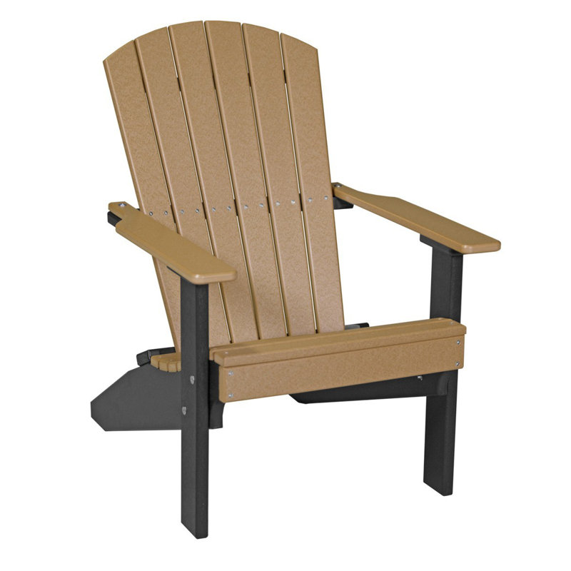 Chaise adirondack en plastique lakeside Kattamuri, Cèdre/noir