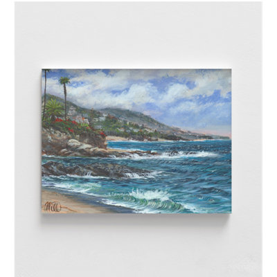 «Laguna To The South» par William Thompson, idée de décor de chambre d'hôtel bord de mer, art mural de salon tropical, décoration murale de petite auberge