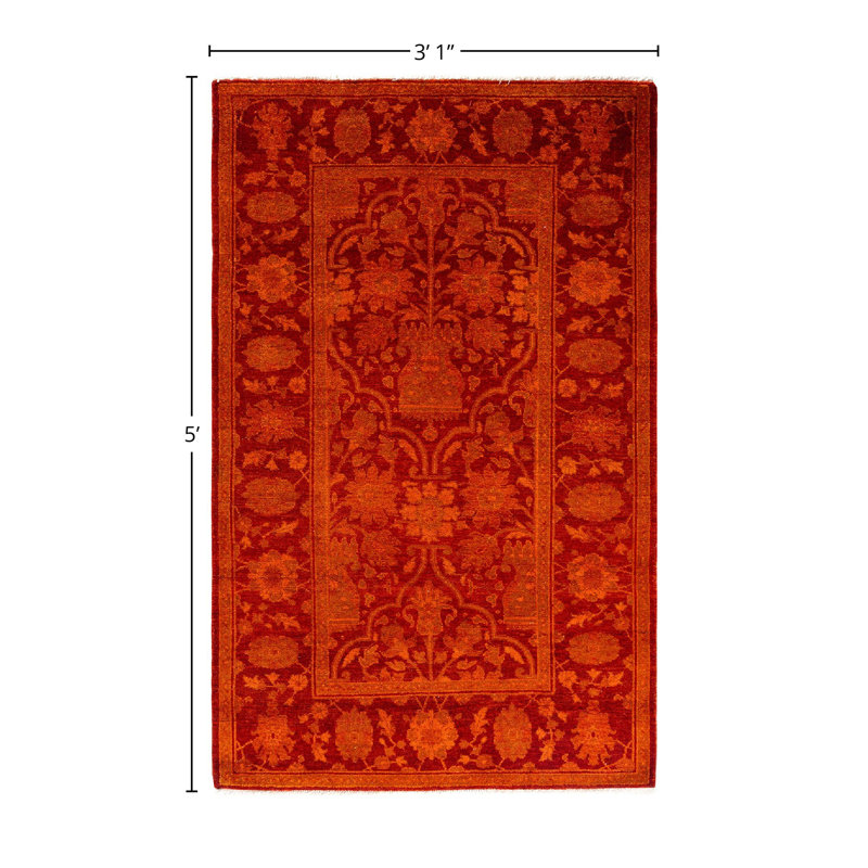 Tapis unique en laine 3 pi 1 po x 5 pi Morrigna