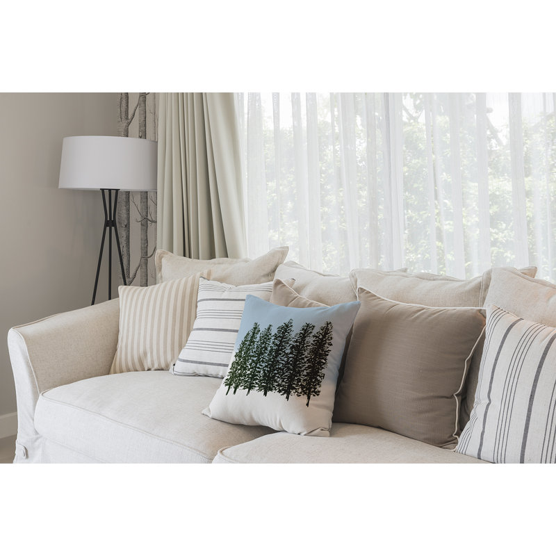 Holiday Essence Reversible Throw Pillow, 16" H x 16" W, Green