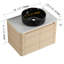 Meuble-lavabo flottant simple 30 po avec lavabo d'art en céramique, meuble-lavabo mural avec 2 portes à fermeture douce-132717864
