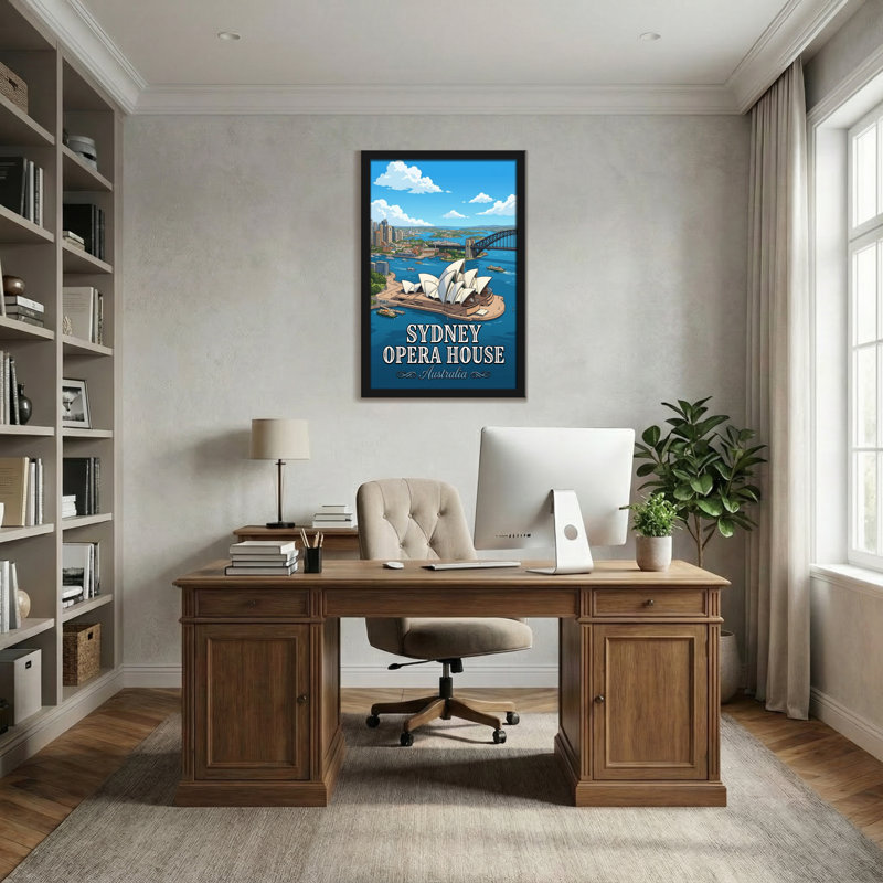 «Scenic & Cityscapes Sydney Opera House», reproduction d'art du paysage, H 36 po x l 24 po