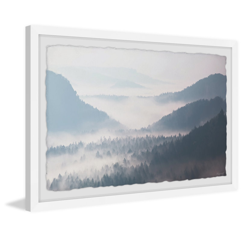 Perfect Winter Day 1 Piece Wall Art, 41cm H x 61cm W x 3.81cm D, White Picture Frame Paper