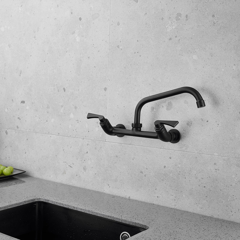 Robinet de cuisine VIBRANTBATH, Noir mat