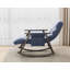 Chaise berçante pliante décontractée rembourrée, chaise berçante de détente réglable à haut dossier et repose-pieds, poches latérales placées dans le balcon de la chambre du salon-1062347008