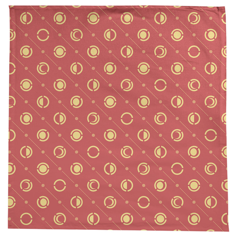 Nappe des phases de lune classiques, Rouge/jaune