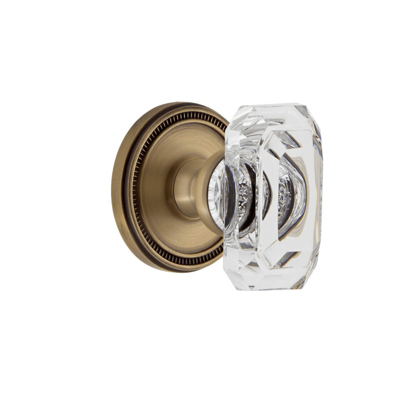 Poignée de porte Grandette Soleil, Laiton rétro, 2 3/4"