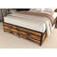 Full Size Bed Frame With 8 Storage Drawers, LED Headboard With Charging Station, Metal Platform Bed Frame, No Box Spring Needed, Noise-Free, Stable And Solid, Brown-1790332588