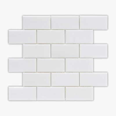 2 in. x 4 in. Marble Tile