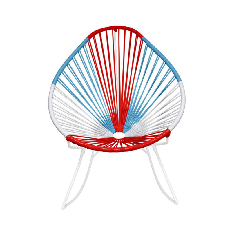 Chaise berçante Innit Designs Acapulco, Blanc, États-Unis