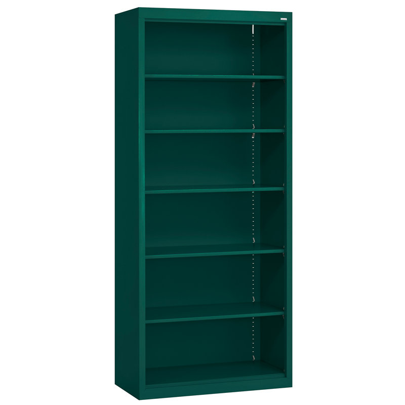 Bookcase, Forest Green, 42" H x 46" W x 18" D