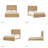 Graciana 60"H Modern Solid Wood Fluted Bed-54180554-54180552