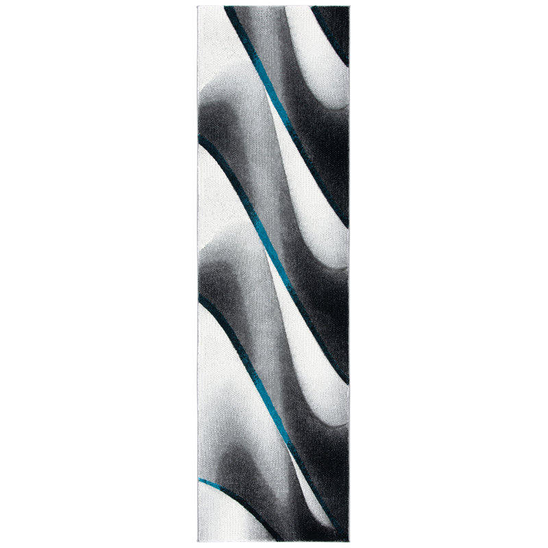 Vilica Performance Abstract Rug, Runner 2'3" x 8'
