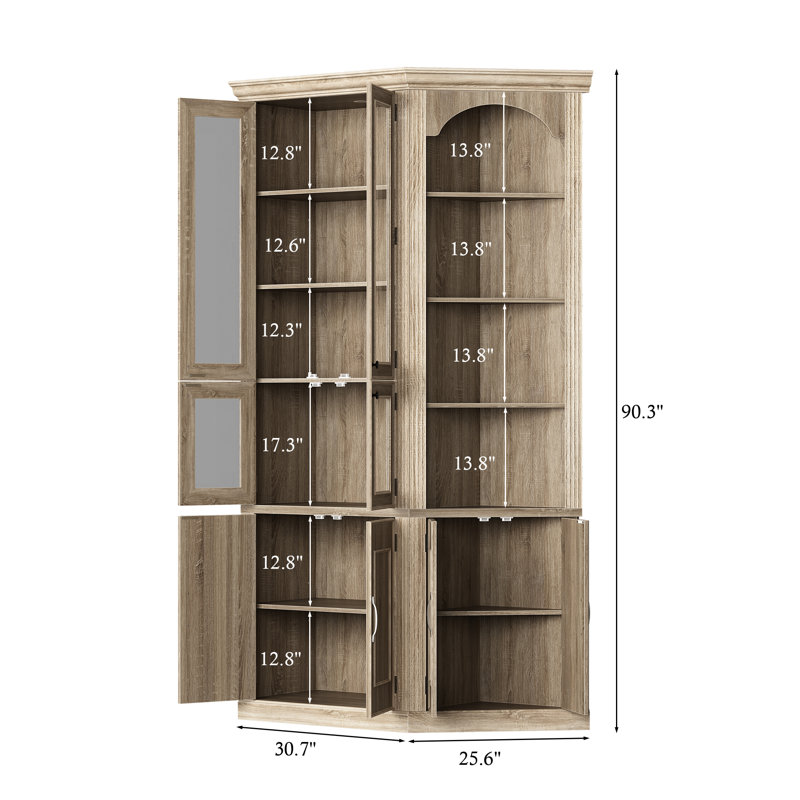 Bibliothèque de coin Busby, Chêne