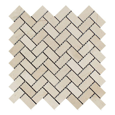 Carreaux de mosaïque en marbre et chevron en marbre
