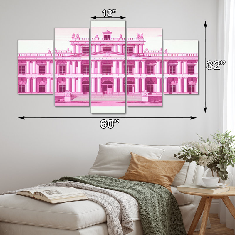 «Blue Blueprint of London Architecture II - City London», reproduction d'art sur 5 panneaux