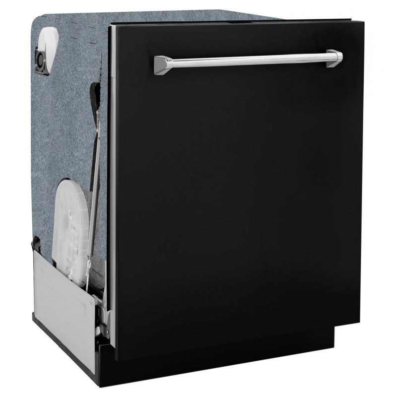 24" Monument Series 3rd Rack Top Touch Control Dishwasher with Stainless Steel Tub, Black Matte