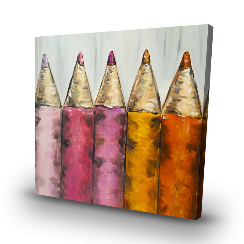 Colouring pencils - 32"x32" art on canvas