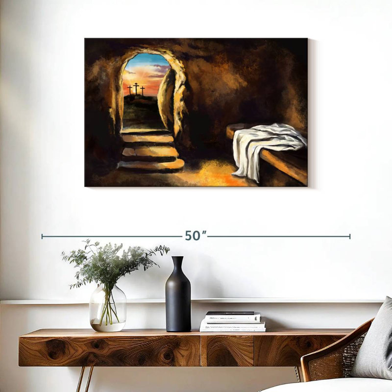 Adella Jesus Christ Has Risen, 24" H x 36" W