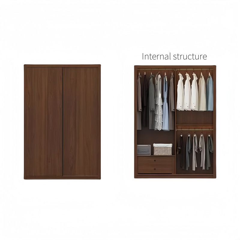 Armoire simple et classique à deux portes, H 79 po x l 47 po x P 24 po