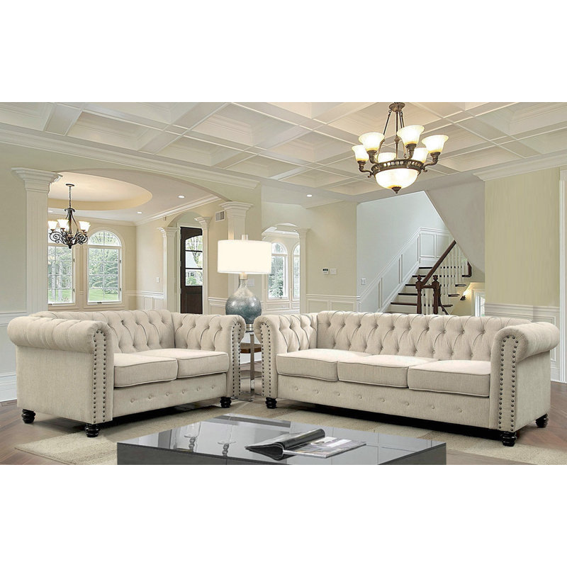 Bosworth Cheadle 2-Piece Chesterfield Living Room Set