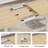 63" Large Extendable Dining Table For 6-8