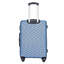 bagages 4 pièces valise légère en ABS avec roues rotatives, 24 pouces et 28 pouces avec verrou TSA, (16/20/24/28) BLEU