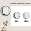 Solid Wood Wavy Mirror Vanity & Dresser Wall Decor for Any Room-353826615