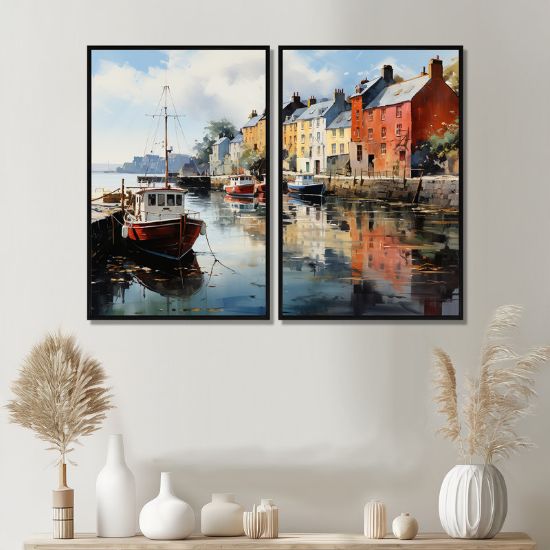 Amalee - Art mural traditionnel, Noir, H 36 po x l 48 po, Reproduction encadrée sans passe-partout