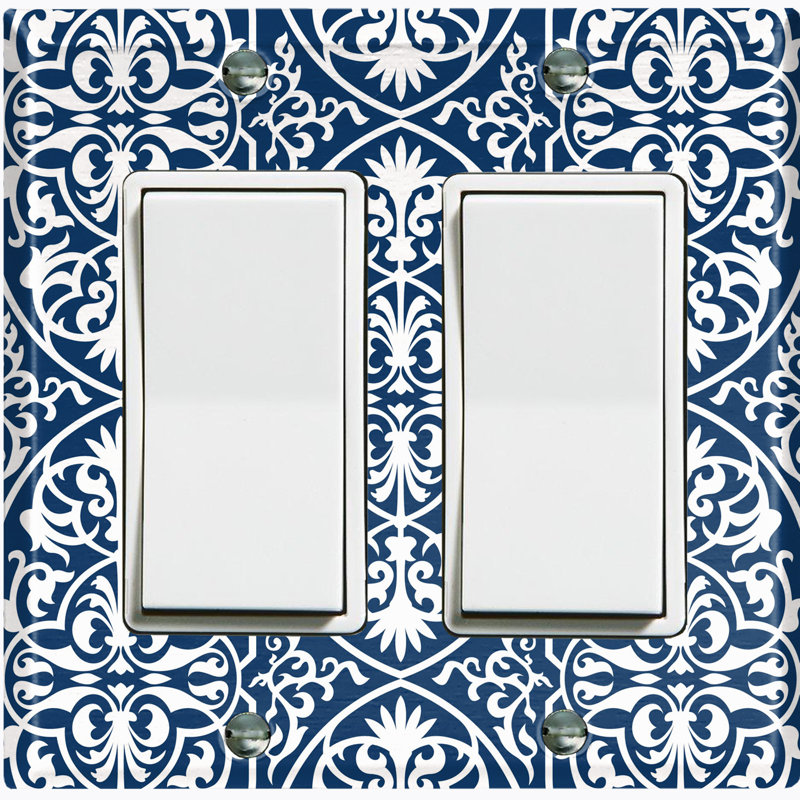Patterned 2 - Gang Standard Wall Plate
