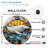Whale Wall Clock Marine Home Décor Unique Design Art - 12'' Modern Glass Wall Clock