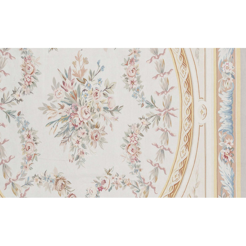 Hand-Knotted High-Quality Beige and Brown Area Rug
