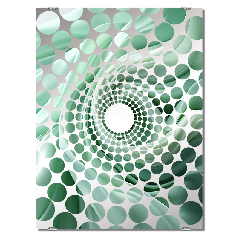 Miroir mural Casares - Abstract Spirals MIR138053, 32 po x 24 po
