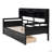 Twin Size Daybed, Wood Slat Support, With Bedside Shelves And Two Drawers (Daybed)-79513657