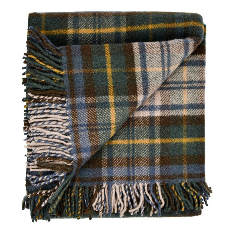 Hand Woven Throw Blanket, Antique Dress Gordon