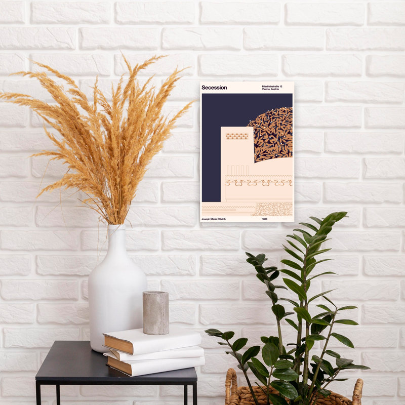Vienna Secession Building Abstract Geometric Contemporary Architecture City Wall Art Print, 45.72cm H x 30.48cm W