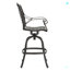 Tabouret pivotant en fonte d'aluminium