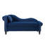 Chaise longue moderne en velours avec rangement caché-129756513