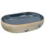 ClassicLiving Ralitsa 59mm L x 40mm W Sand/Blue Ceramic Oval Sink