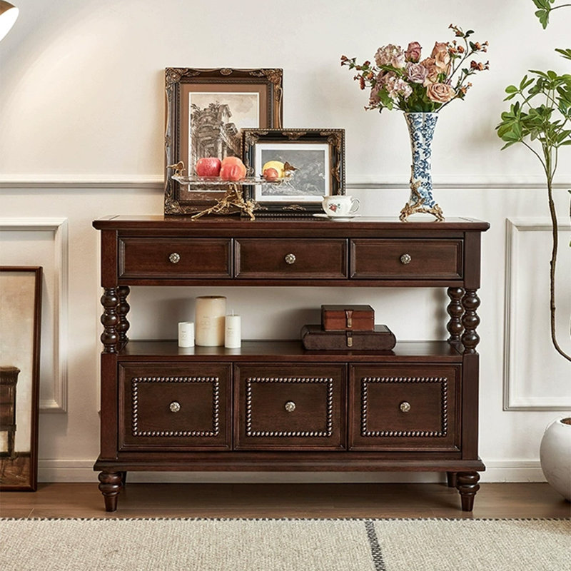 Buffet décoratif Retro, H 35,04 po x l 47,24 po x P 15,75 po