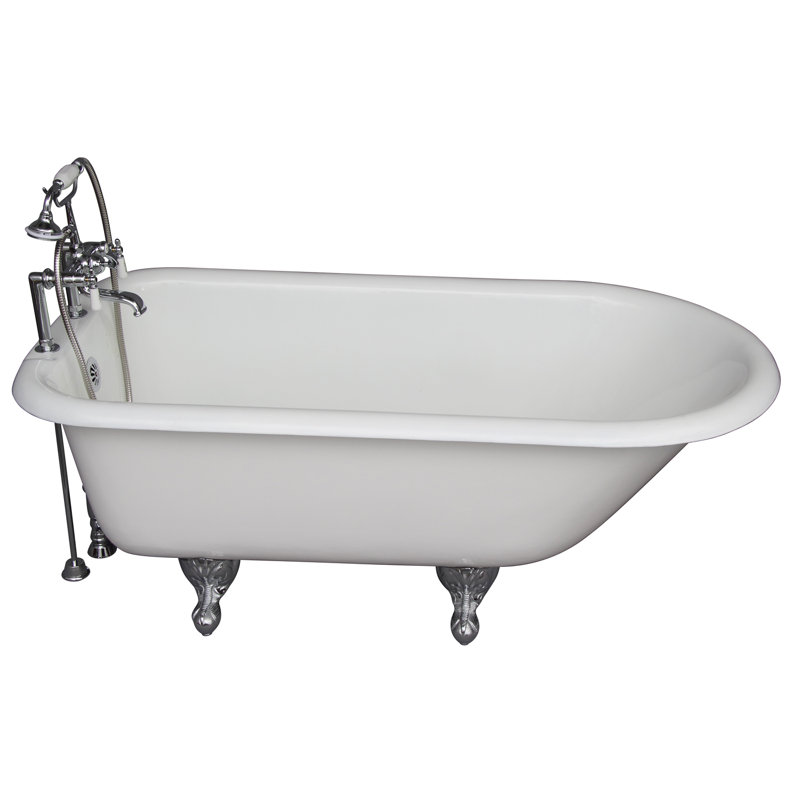 Baignoire en fonte trempée 68 "x 31" avec robinet Cadmus