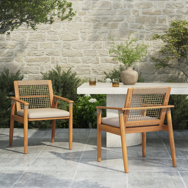 Chaise de salle à manger d'extérieur (ensemble de 2)