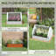 Lit de jardin surélevé avec mini-serre Outsunny