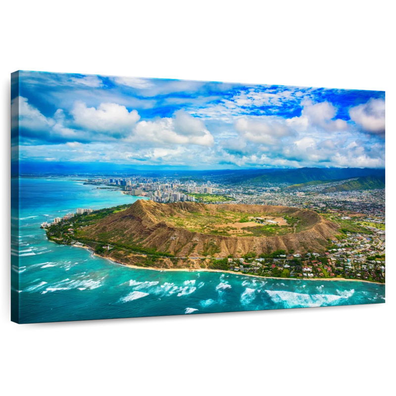 Gillard Diamond Head Hawaii, H 24 po x l 36 po