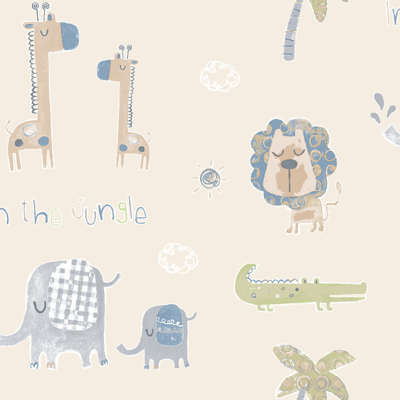 Fakenham 10m x 53cm Matte Wallpaper Roll, Beige/Multicoloured