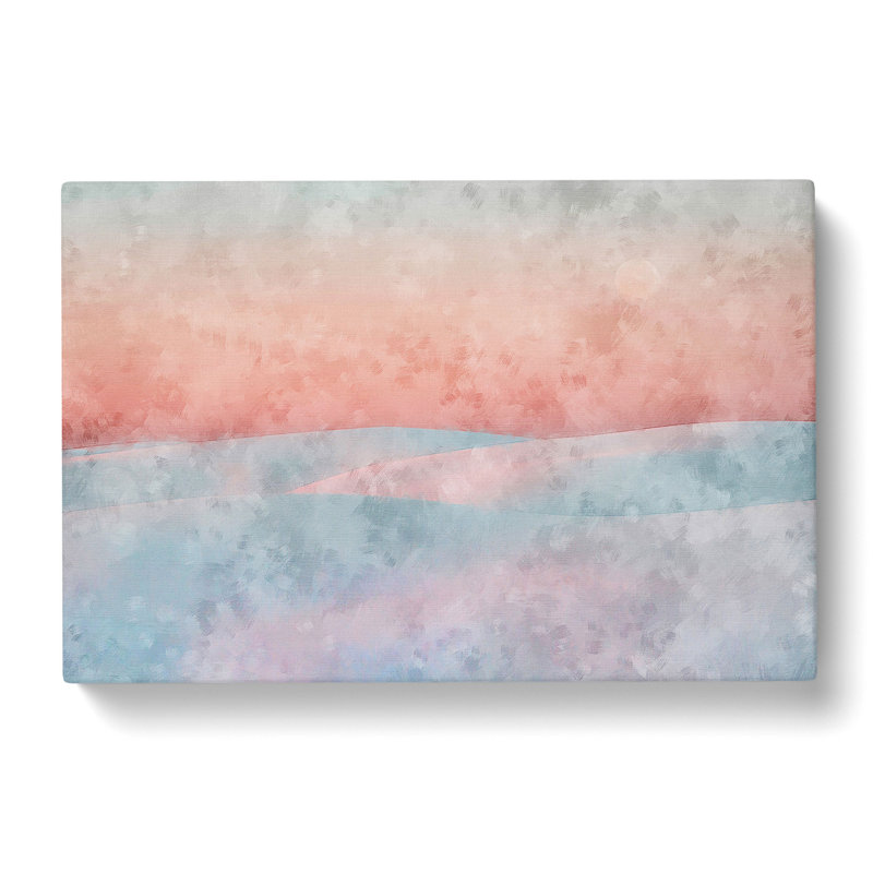 Pink Desert - Wrapped Canvas Painting, 60cm H x 91cm W x 3cm D