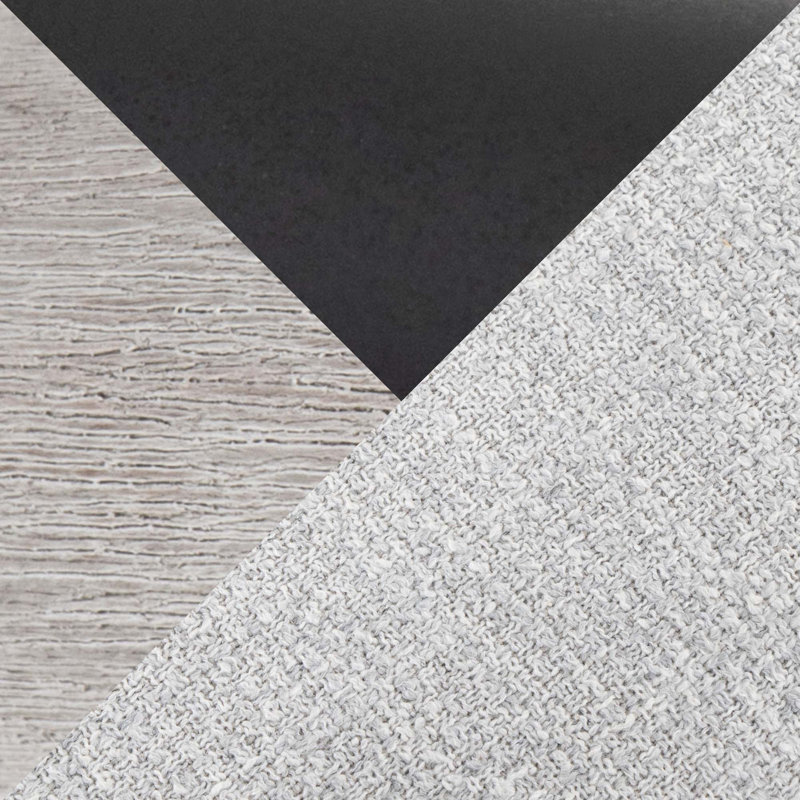 Ensemble de 2 chaises de salle à manger contemporaines avec revêtement en tissu et détails métalliques